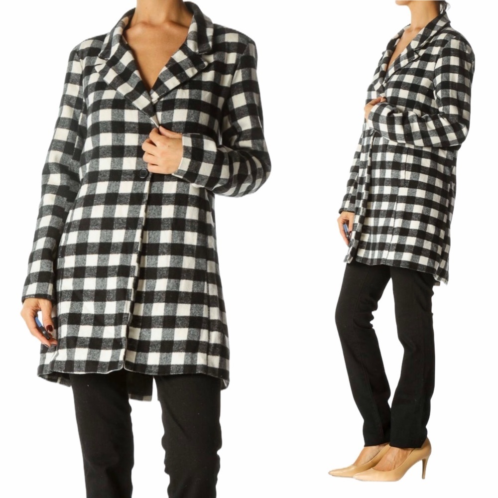 Last Chance Love Tree Black/White Buffalo Vheck Coat m